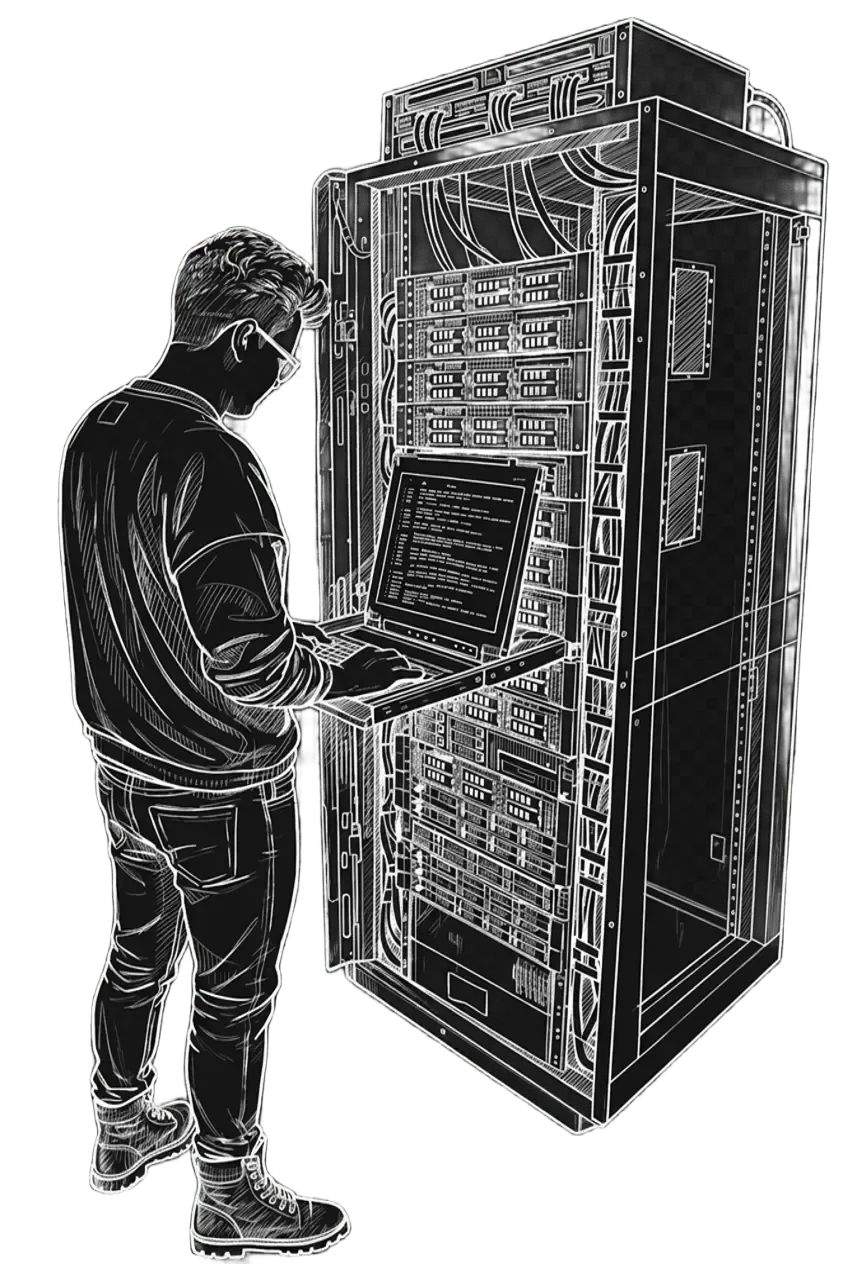 Robert Melcher in datacenter