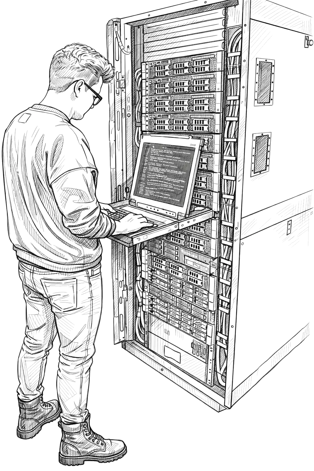 Robert Melcher in datacenter