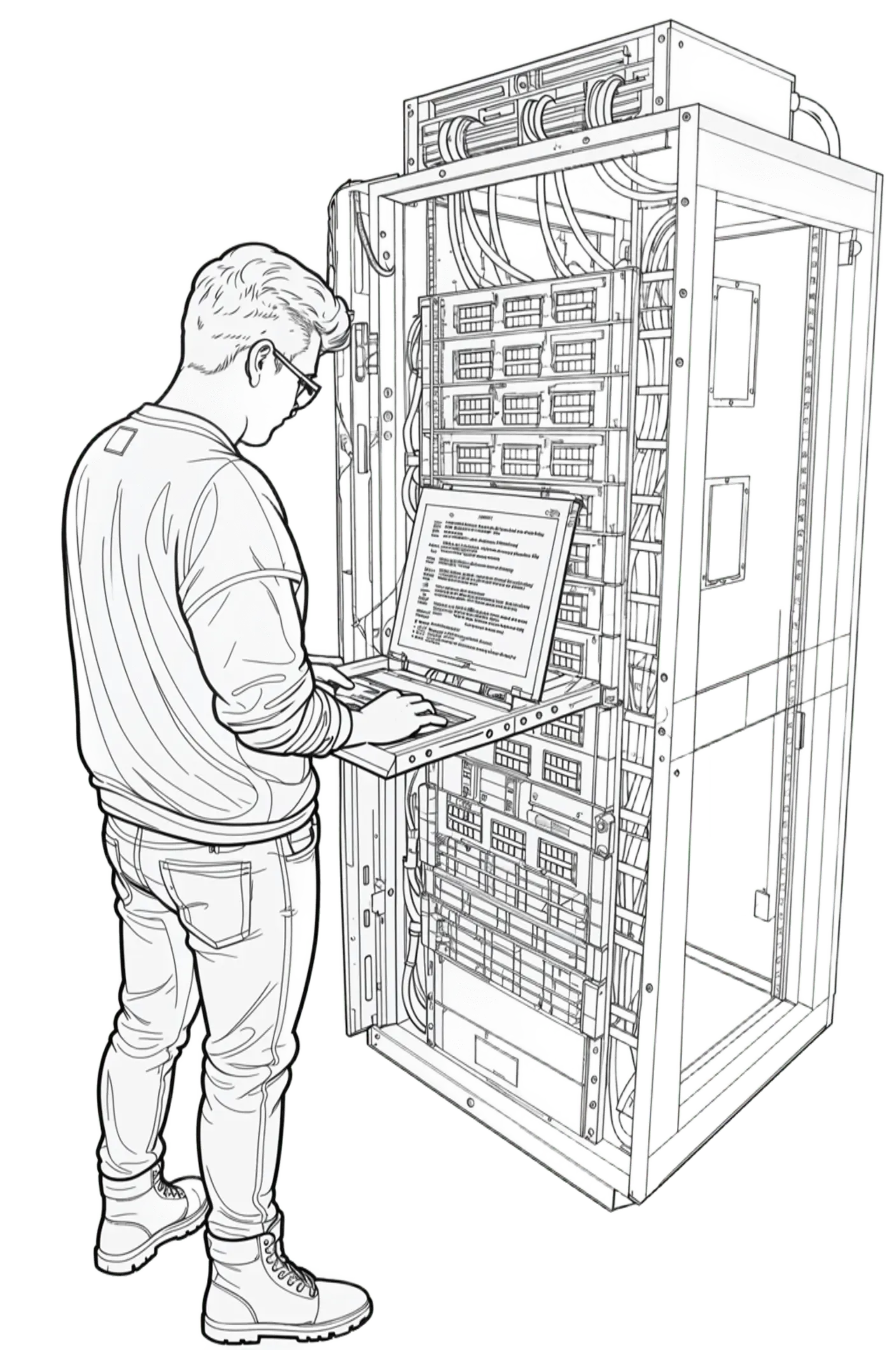 Robert Melcher in datacenter