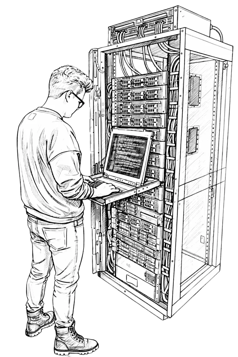 Robert Melcher in datacenter