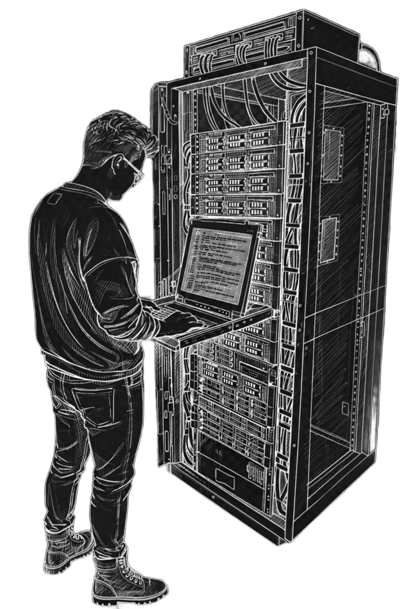 Robert Melcher in datacenter